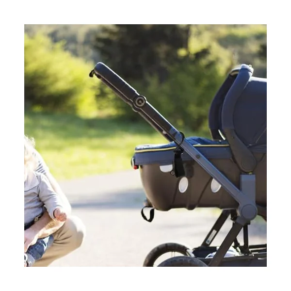 Stroller Hooks Practical Design Nylon Black Hook and Loop Fastener 6pcs Stable Firm Hold for Stroller Bags and Travel Accessories