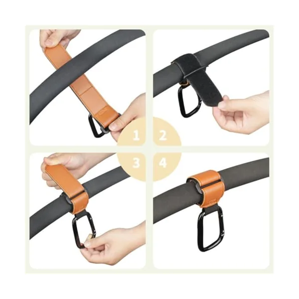Stroller Hooks PushchairHook Upgrade Pram Carabiner Hook for Hanging Bag PurseStroller Accessories