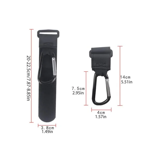 Stroller Hooks PushchairHook Upgrade Pram Carabiner Hook for Hanging Bag PurseStroller Accessories