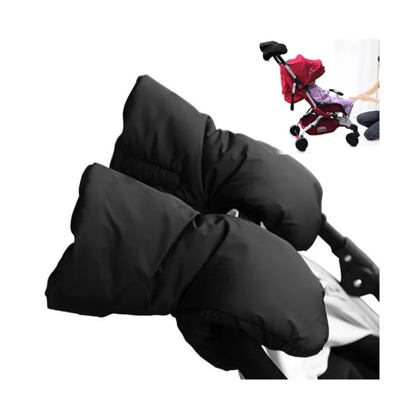 Stroller Mittens, Stroller Gloves, Thick Warm Hand Muff, Waterproof Windproof Mittens, Universal for Handlebars Pushchair Pram