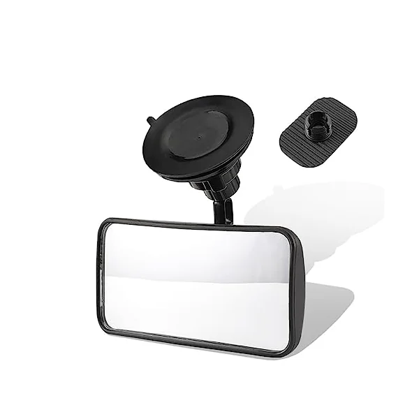 Suction Cup Baby Mirror For Car,360° Adjustable Car Seat Mirror Rear Facing Infant, See All Passengers in the Backseat, Rear View Mirror Accessories