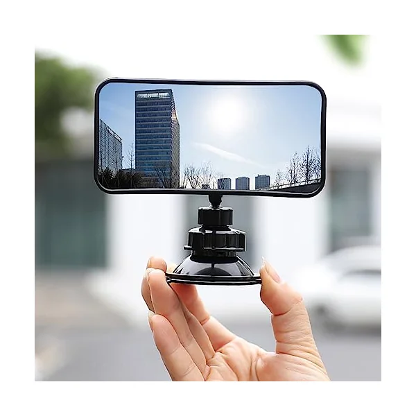 Suction Cup Baby Mirror For Car,360° Adjustable Car Seat Mirror Rear Facing Infant, See All Passengers in the Backseat, Rear View Mirror Accessories