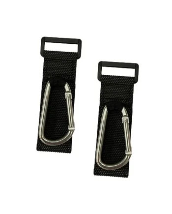 SUPVOX 2pcs D-Shape Stroller Hooks for Pushchair and Motorbike Bag Holder, Silver Metal Wheelchair and Diaper Bag Hangers, Baby Accessories for Nursery and Travel Use