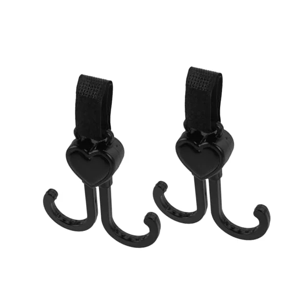 SUPVOX 2pcs Stroller Hooks for Bag Purse Clips Carriage Hook Fit Bike Shopping Cart Wheelchairs Outdoor Use Pet Stroller Clip