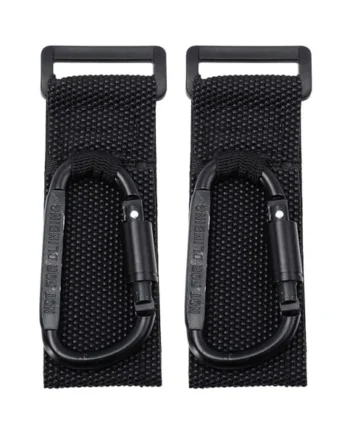 SUPVOX 2Pcs Stroller Hooks Non-Slip Pram Pushchair Nursery Bag Hanger Hook Carabiner for Pram Hanger and Shopping Cart Clips