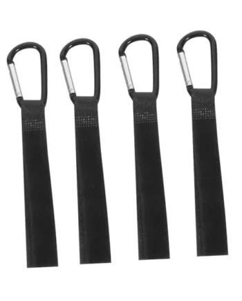 SUPVOX 4pcs Baby Stroller Hook Hangers for Prams, Nylon Climbing Button Carabiner Hooks with Multi-Purpose Design, Suitable for Shopping Bags and Travel Pushchair Clips