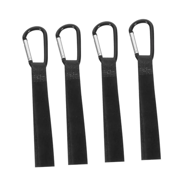 SUPVOX 4pcs Baby Stroller Hook Hangers for Prams, Nylon Climbing Button Carabiner Hooks with Multi-Purpose Design, Suitable for Shopping Bags and Travel Pushchair Clips