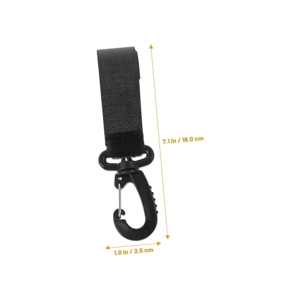 SUPVOX 6pcs Stroller Hooks Plastic Clips with Rotation for Hanging Diaper Bags Shopping Bags and Accessories for Newborns and Parents