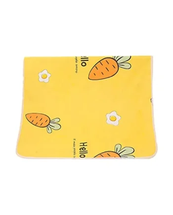 SUPVOX Washable Cotton Baby Urinal Pad Yellow Breathable and Dryable Features, Infant Changing Mat Suitable for Menstrual and Diaper Changing Protection on Crib Mattress