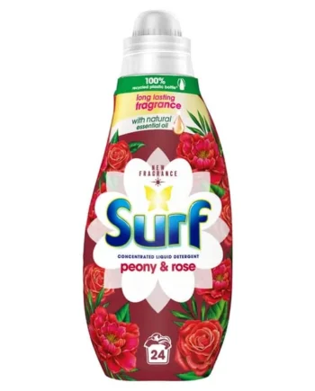 Surf Concentrated Liquid Laundry Detergent Peony & Rose 24 Washes 648ml