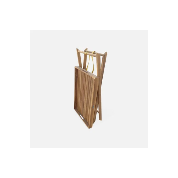 sweeek - Wooden garden trolley Murcia Natural 68x44x68 cm