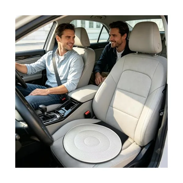Swivel Car Seat for Elderly 360 Degree Rotating Comfort Lightweight | Swivel Car Seat for Offices Airplane Wheelchair Truck Home Dining RV Camping Elderly Disabled Driving