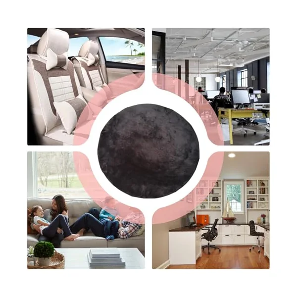 Swivel Chair Pad for Elderly PP Turntable Rotating Bottom | Elderly Soft Comfortable Thickened Design for Elderly Pregnant Women Disabled People 360 Degree Swivel Rotating Car Seat