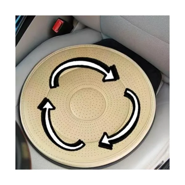 Swivel Seat Cushion 360 Degree Rotating Comfort Lightweight Breathable | Rotating Car Seat for Travel Airplane Truck Home Dining RV Camping Elderly Disabled Driving Vehicle Daily