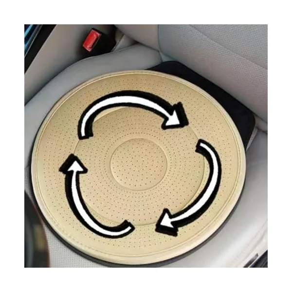 Swivel Seat Cushion 360 Degree Rotating Portable Ergonomic Breathable Pad | Rotating Car Seat for Offices Travel Wheelchair Truck Home Dining RV Camping Elderly Driving Vehicle Daily