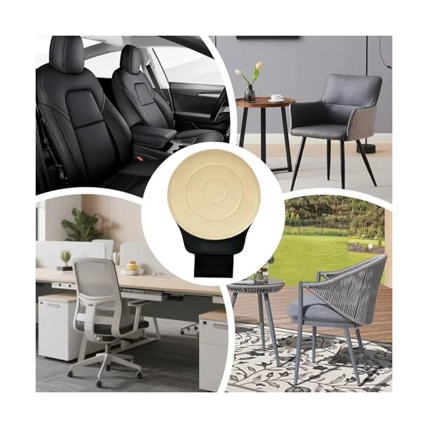Swivel Seat for Car 360 Degree Rotating Comfort Lightweight Breathable Pad | Round Seat Cushion for Offices Airplane Wheelchair Truck Home Dining RV Camping Elderly Disabled Driving