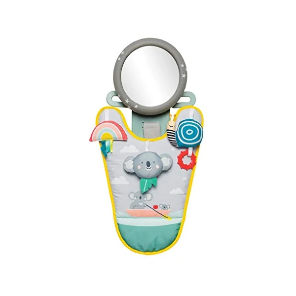 Taf Toys Koala in Car Play Centre. Rear Facing Kick Mat with Hanging Sensory Toys. Easy to Fit Baby Car Travel Activity Centre. Suitable for Boys & Girls from Birth