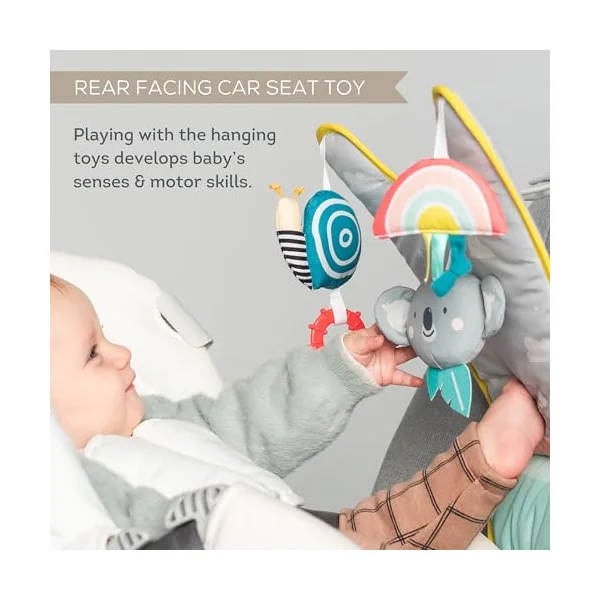 Taf Toys Koala in Car Play Centre. Rear Facing Kick Mat with Hanging Sensory Toys. Easy to Fit Baby Car Travel Activity Centre. Suitable for Boys & Girls from Birth