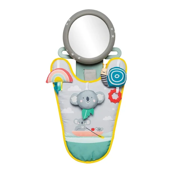 Taf Toys Koala in Car Play Centre. Rear Facing Kick Mat with Hanging Sensory Toys. Easy to Fit Baby Car Travel Activity Centre. Suitable for Boys & Girls from Birth