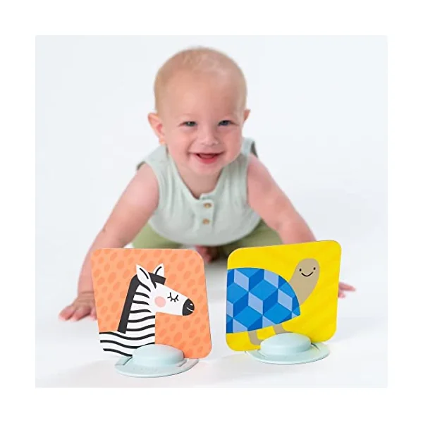 Taf Toys My First Tummy-time Baby Flash Cards. High Contrast Newborn Sensory Flashcard. Black White Monochrome Colourful Visual Stimulation Learning Activity Gift Set for Babies. 0 Months +