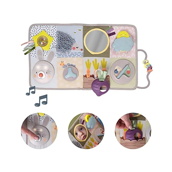 Taf Toys Urban Garden Developmental Centre. Tummy Time Sensory Music & Light Toy with 13 Activities. Suitable for Boys & Girls from 0 Months +