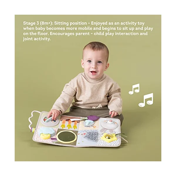 Taf Toys Urban Garden Developmental Centre. Tummy Time Sensory Music & Light Toy with 13 Activities. Suitable for Boys & Girls from 0 Months +