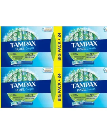 Tampax Pearl Compak Super Tampons, 4 x 24 Pack