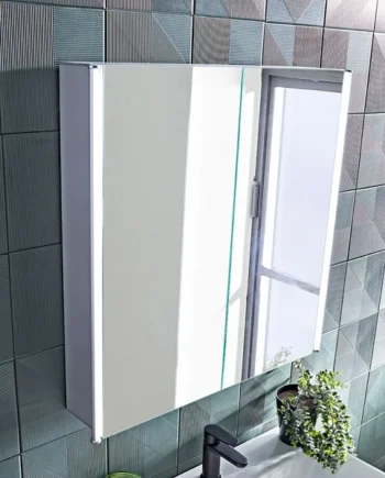 Tavistock Endure 2 Door Mirror Cabinet, 65 x 65 x 13.6 cm