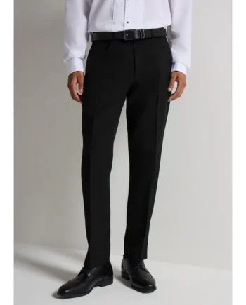 Taylor & Wright Black Slim Fit Formal Trousers