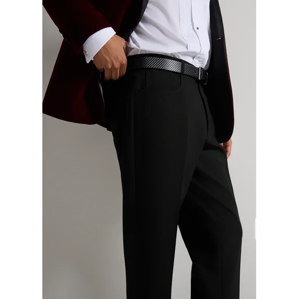 Taylor & Wright Black Slim Fit Formal Trousers