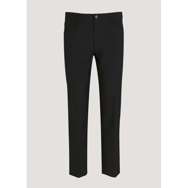 Taylor & Wright Black Slim Fit Formal Trousers
