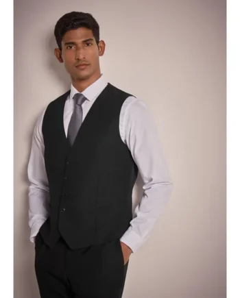 Taylor & Wright Panama Black Suit Waistcoat