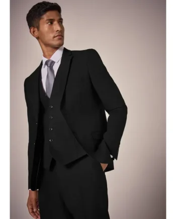Taylor & Wright Panama Black Tailored Fit Suit Jacket