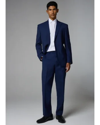 Taylor & Wright Willowby Blue Black Regular Suit Trouser