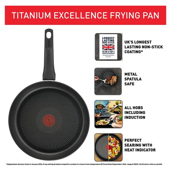Tefal Titanium Excellence 32cm Non stick Frying Pan