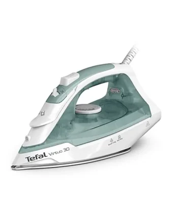 Tefal Virtuo 30 Steam Iron with Ceramic Soleplate, 130 g Boost and 27 g Continuous 240 ml Water Tank, Precision Tip Vertical