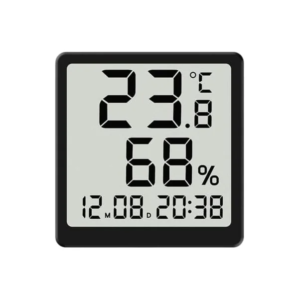Temperature and Humidity Monitor Digital Magnetic Temperature Gauge with | Household Humidity Sensor for Home Bedroom Kitchen Greenhouse Garage Bathroom Shower Office