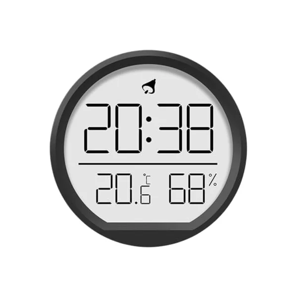 Temperature and Humidity Monitor Magnetic Digital Timer Temperature Meter | Desktop Humidity Monitor for Home Bedroom Living Room Greenhouse Garage Bathroom Shower Office