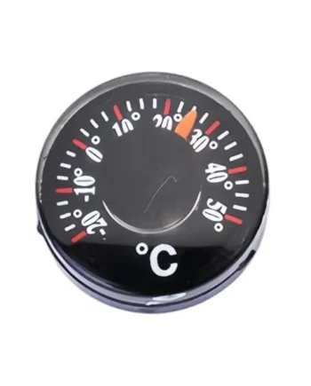 Temperature Gauge Outdoor 20mm 20~50 Degree C Round Portable Gauge | Indoor Outdoor Thermograph for Indoor Car RV Fridge Garden Patio Window Door Marine Motorcycle Hiking