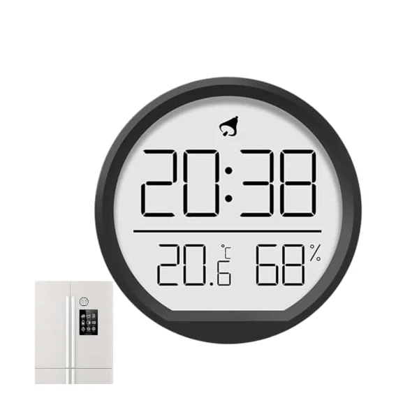 Temperature Humidity Monitor Digital Magnetic Temperature Sensor Meter with | Indoor Humidity Gauge for Home Bedroom Living Room Greenhouse Garage Bathroom Shower Office