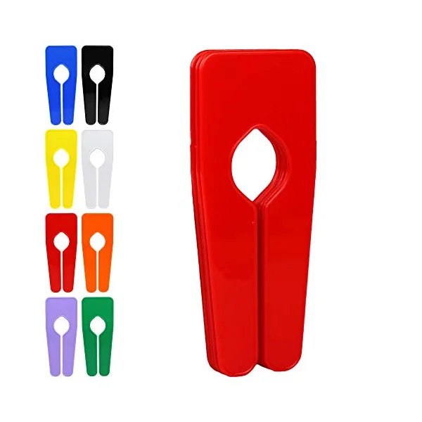 The Hanger Store 10 Red Rail Dividers for Clothes Rails and Wardrobes