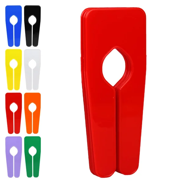 The Hanger Store 10 Red Rail Dividers for Clothes Rails and Wardrobes