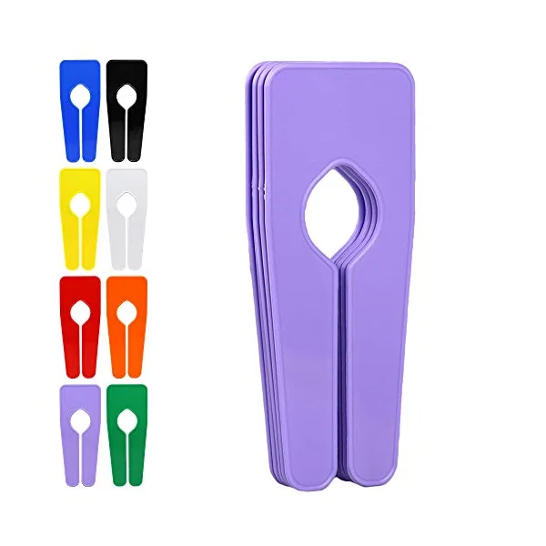 The Hanger Store 20 Lilac Rail Dividers for Clothes Rails and Wardrobes