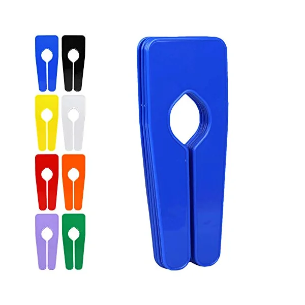 The Hanger Store 5 Blue Rail Dividers for Clothes Rails and Wardrobes