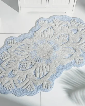 The Lifestyle Edit Tranquillity Tufted Bath Mat Runner