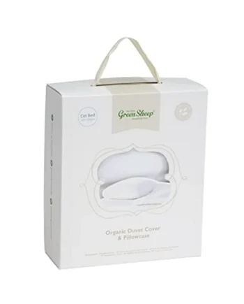 The Little Green Sheep Organic Cot Pillow Case & Duvet Cover Set