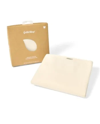 The Little Green Sheep Waterproof Mattress Protector, Organic Cotton, (to fit Boori Crib), 77 x 132 cm (Package may vary)