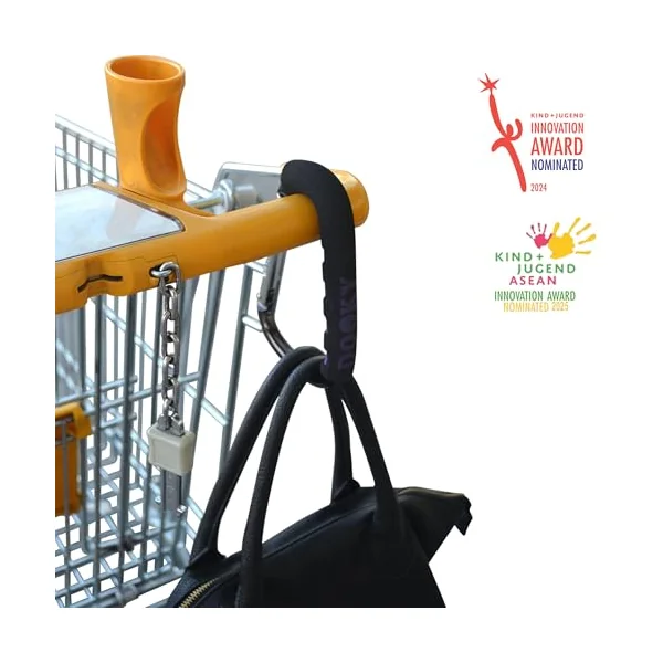 The Original Dooky 126923 Universal Pram and Pram Hook with Quick Snap Fastening
