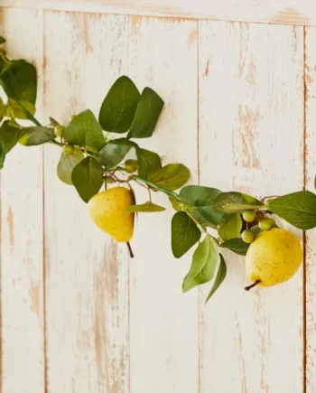 The Outdoor Edit Mediterranean Artificial Pear Garland