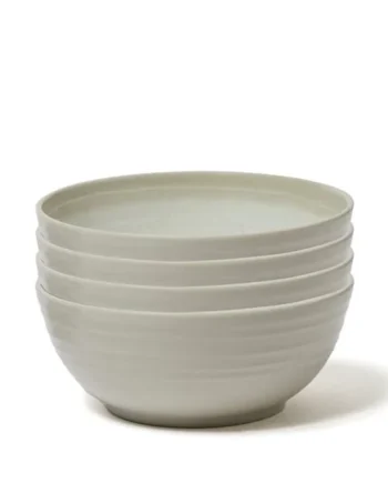 The Outdoor Living Collection Melamine 4 Speckle Bowls - Beige